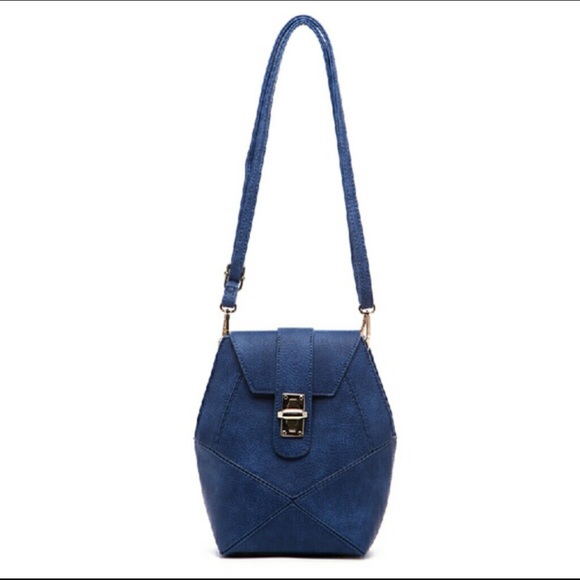 Pink Haley Handbags - NEW! Pink Haley Frida Front Lock Patch in Blue